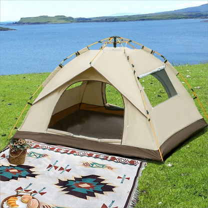 Automatic Pop-up Travel Tent with Two Doors & Windows