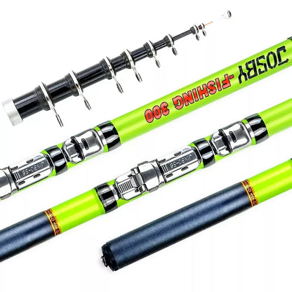 JOSBY Carbon Fiber Spinning Fishing Rod Telescopic Mini Pole 3M 2.7M 2.4M 2.1M 1.8M 1.5M Fish Gear Tackle High Quality