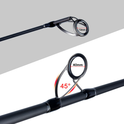 Fishing Rod 4.5/4.2/3.9/3.6/3.0m T800 Carbon 3.5lbs Throwing 40-200g Travel Surfcasting Spinning Hard Pole