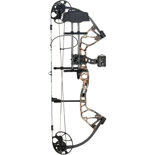 Bear Archery Royale Ready to Hunt Compound Bow Package for Adults and Youth 12 27 Draw Length 550 Lbs Draw Weight Up to 290 FPS