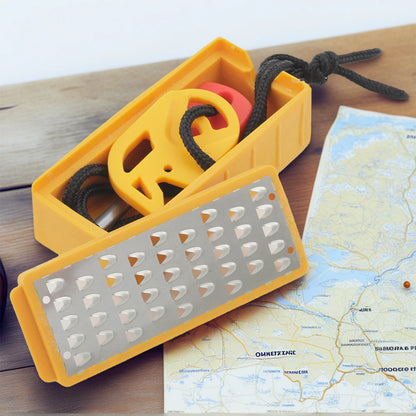 Tinder Maker with Fire Starter Tinder Maker Tool Lightweight Stainless Steel Grater