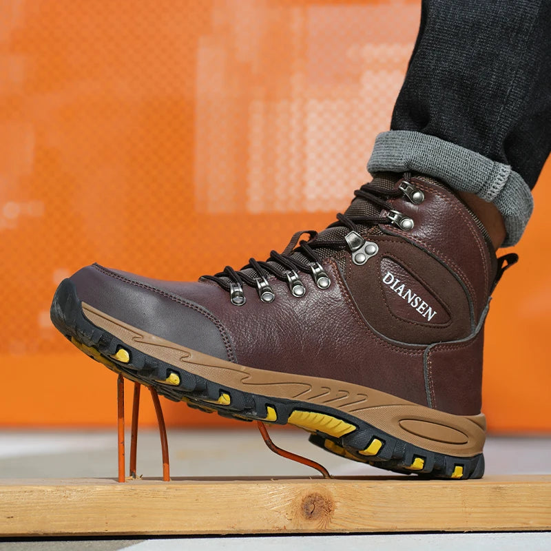 Waterproof Leather Indestructible Military Boots