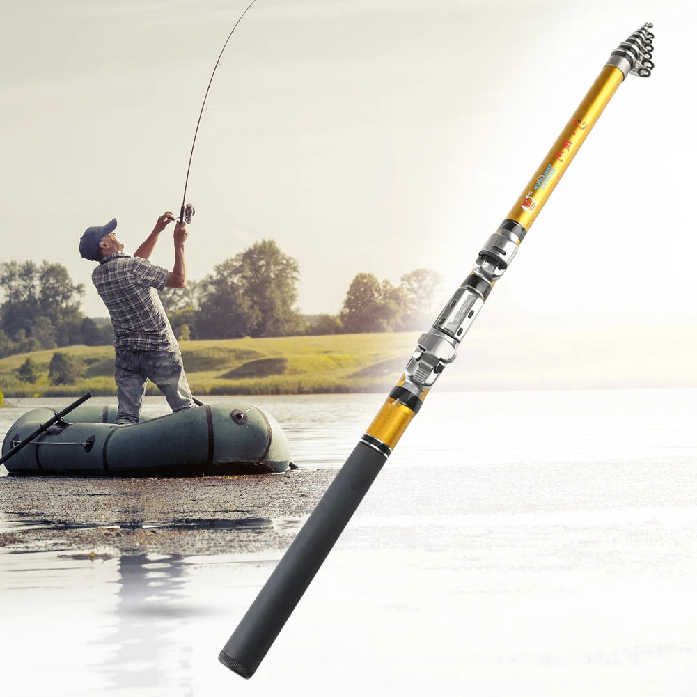 Carbon Telescopic Fishing Rod 1.5m 1.8m 2.1m