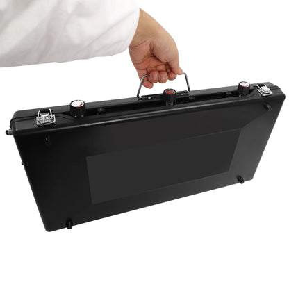 Portable Camping Stove with Griddle 3 Burner Propane Gas Stove Adjustable Windshield