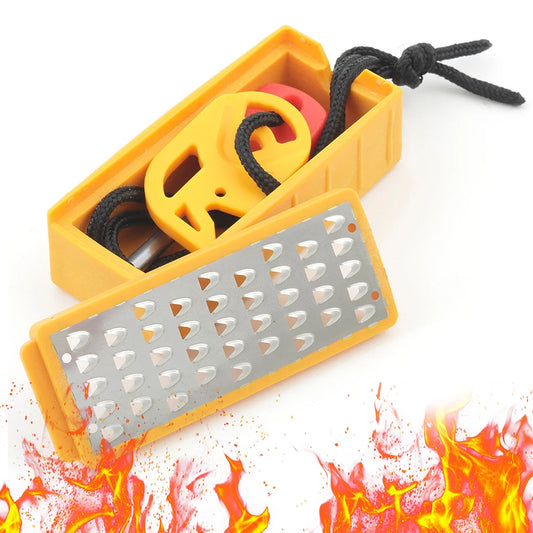 Tinder Maker with Fire Starter Tinder Maker Tool Lightweight Stainless Steel Grater