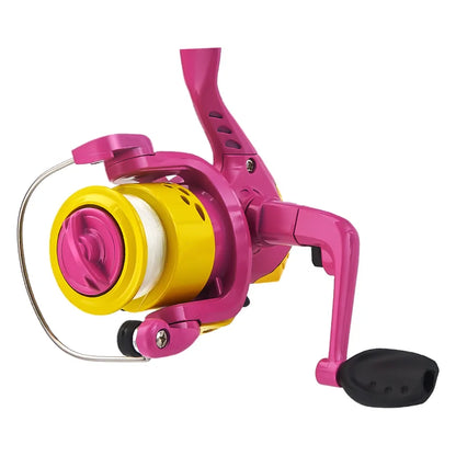 DEUKIO Mini Fishing Pole Combo With Short Telescopic Fishing Rod And Spinning Reel Baits Travel Pole Set for Children Beginner