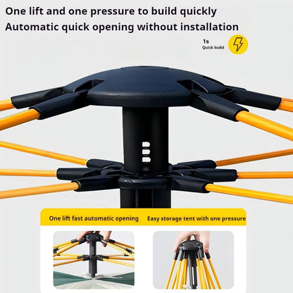 Outdoor Automatic Quick-opening Tent Rainproof Sunshine-proof Tent Two windowless doors