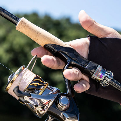 FISHINGFANS 30+40T High Carbon Fiber M MH Fishing Rod Fuji O+ Alconite Guide Cork handle spinning casting fishing rodA