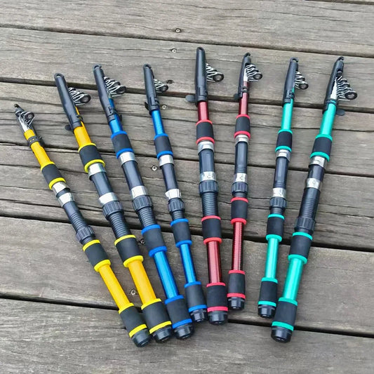 SantaKing 1.8M 2.1M 2.4M Telescopic Fishing Rod Portable Spinning Fishing Rods Fishing Poles