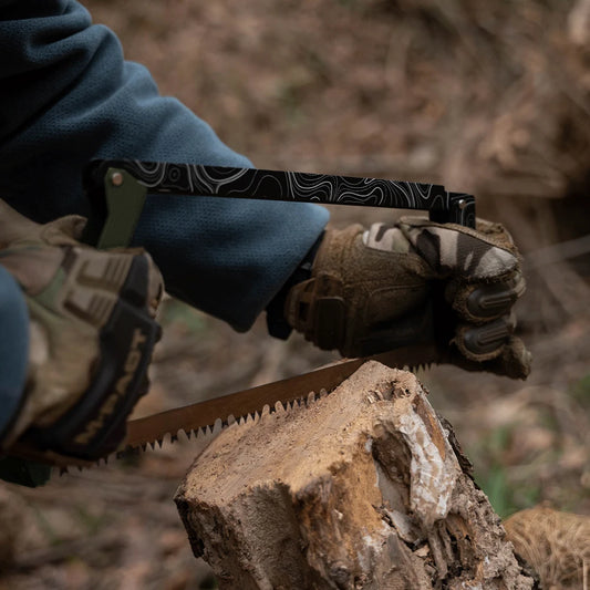 Folding Saw with Storage Bag Portable Wood Saw Aluminum Alloy Camping