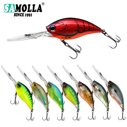 Crankbait Fishing Lure Weights 11.4cm 21g Trolling Lure Crank Bait Fake Fish