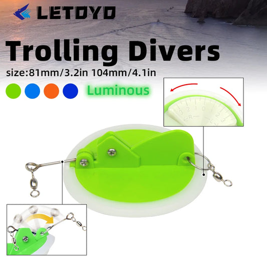 3.2in 4.1in Dipsy Diver Trolling Fishing Tackle