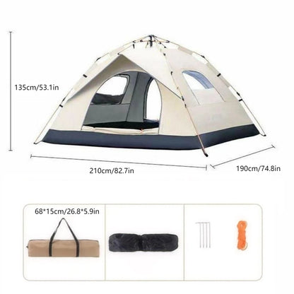 Automatic Pop-up Travel Tent with Two Doors & Windows