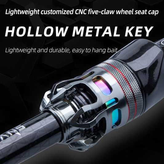 FISHINGFANS 30+40T High Carbon Fiber M MH Fishing Rod Fuji O+ Alconite Guide Cork handle spinning casting fishing rodA