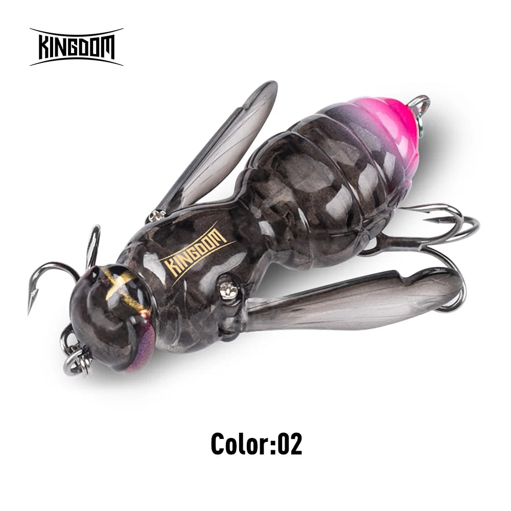Kingdom Floating Wasp Bait 4.2g 6.6g 40mm 48mm Artificial Insect