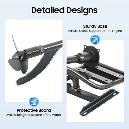 420cc Outboard Motor Fishing Boat Engine 9.0kW 3600rpm Four-stroke Outboard Engine for Small Boats of 9.84-19.69ft