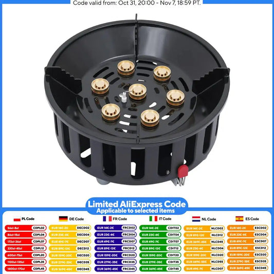 Cold-Rolled Steel Portable Camping Stove, 72000BTU 3-Adapter Gas Cooker